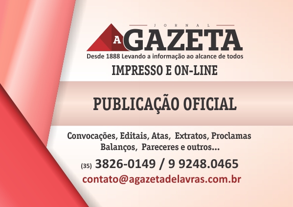 Photo of Jornal A Gazeta de Lavras – Publicação Oficial 01, de 27/02/2020