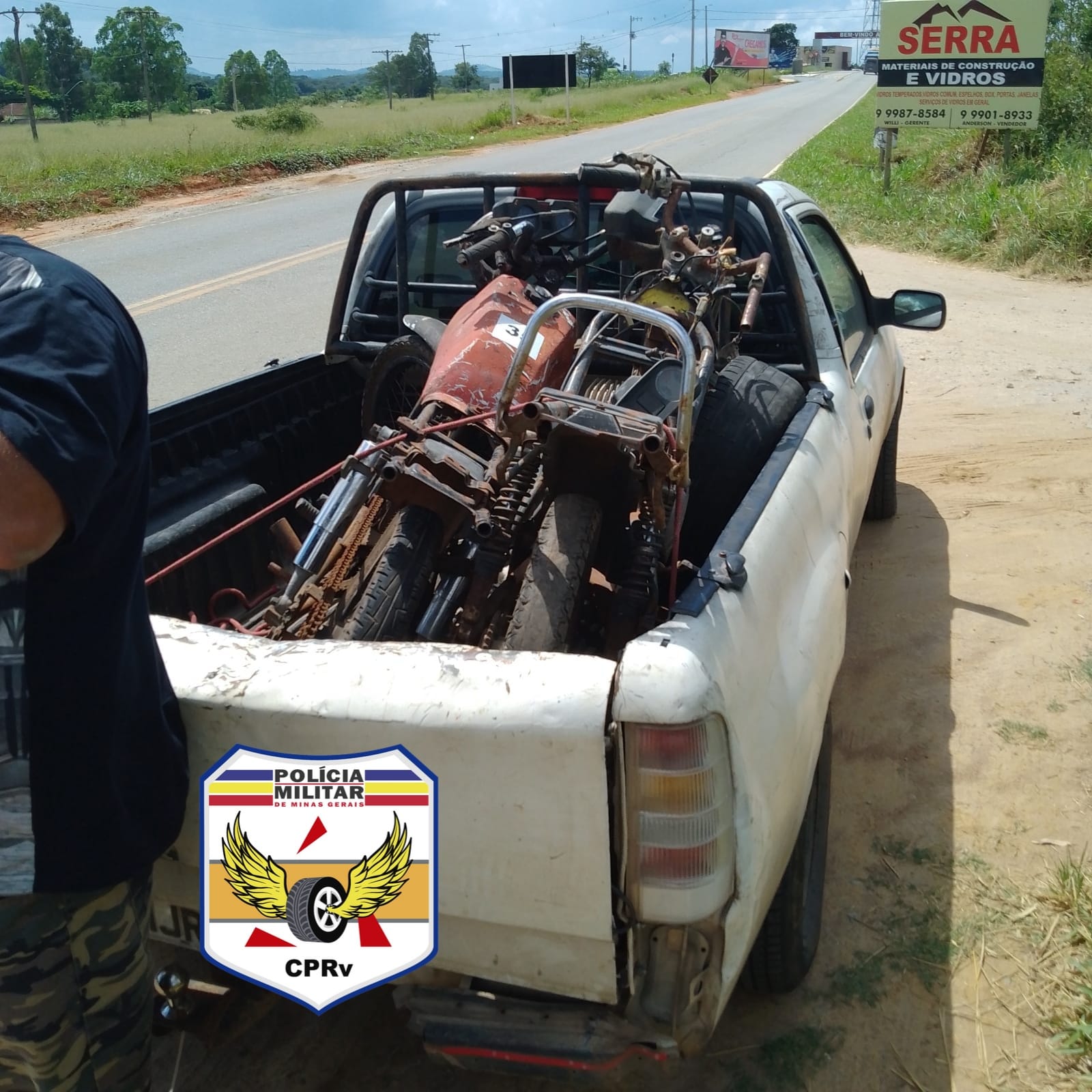 Photo of Durante operação em Ijaci, polícia militar apreende motocicletas com chassis adulterados