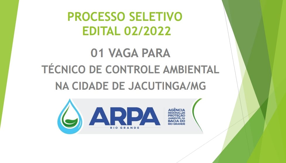 Photo of ARPA RIO GRANDE TORNA PÚBLICO A ABERTURA DE EDITAL PARA CONTRATAÇÃO DE TÉCNICO DE CONTROLE AMBIENTAL